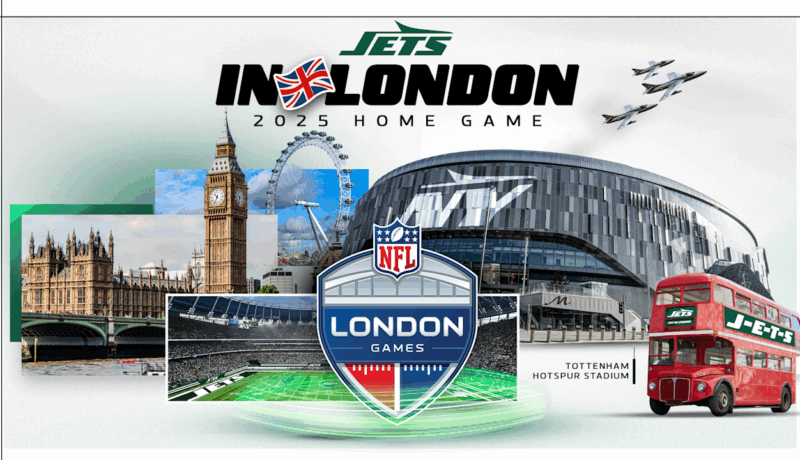 NY Jets in London; Team Announces Game in 2025