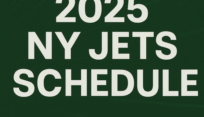 NY Jets 2025 Schedule Announced