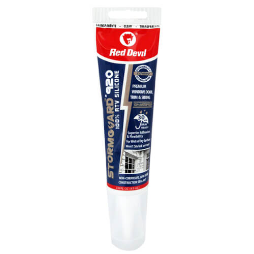StormGuard®-920 100% RTV Silicone Sealant Squeeze Tube (Clear)