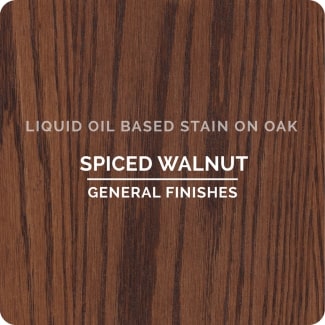 spiced walnut on oak
