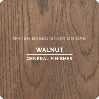 walnut on oak