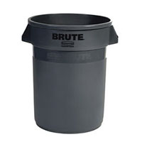 RIBBERMAID BRUTE GRAY GARBAGE PAIL CONTAINER