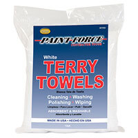 PAINT-FORCE WHITE TERRY CLOTH TOWEL