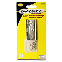 G-FORCE NON-MORTISE HINGE BRASS PLATED
