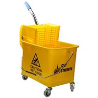CITY STRENGTH YELLOW MOP BUCKET WITH WRINGER