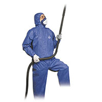 XL BLUE COVERALL W/HOOD LVL 5-6 PROTECT