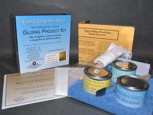 GP2125 -Gilding Project Kit – Imitation Gold Leaf with Yellow Primer