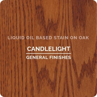 candlelight on oak
