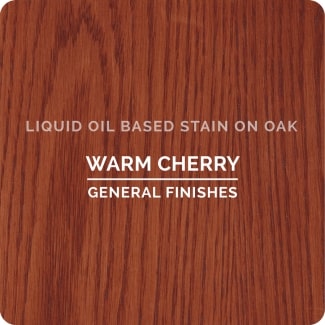 warm cherry on oak