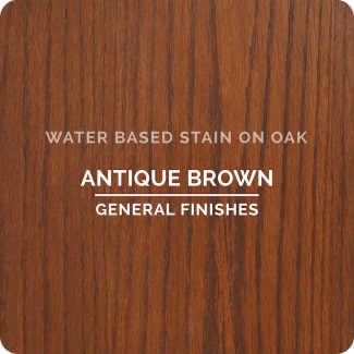 antique brown on oak