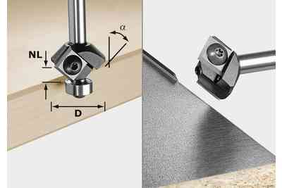 Cutter Trimming HW S8 HW 45° D27 12x12 KL