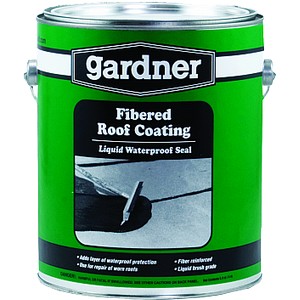 Black Fibered Roof Coating
