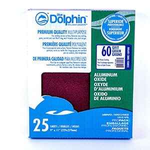 BLUE DOLPHIN ALUMINUM OXIDE SANDING SHEET
