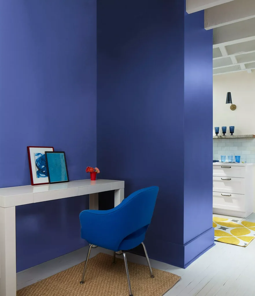Walls and Trim Starry Night Blue 2067-20 AURA Satin