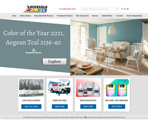 New Website For Loconsolo Paints
